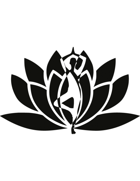 Sticker lotus yoga