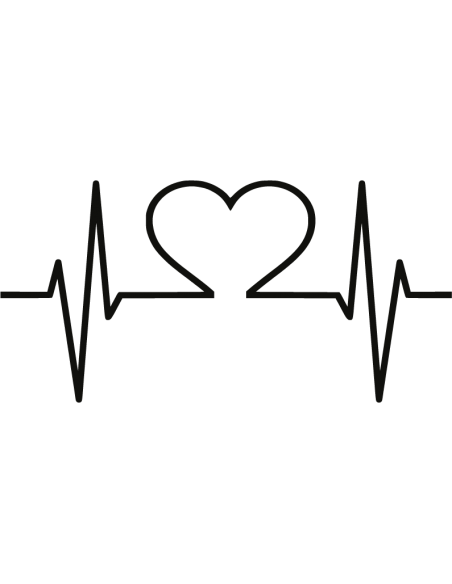 Sticker Électrocardiogramme Cœur