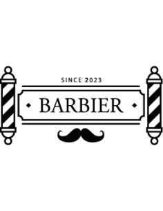 Sticker texte barbier 1