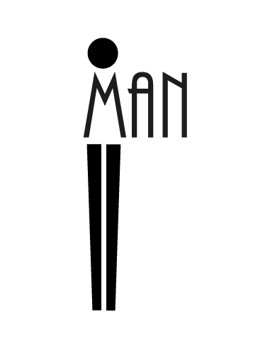 Sticker symbole homme