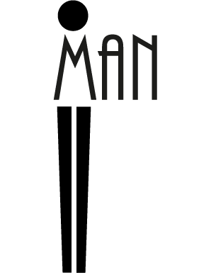 Sticker symbole homme - Signalétique