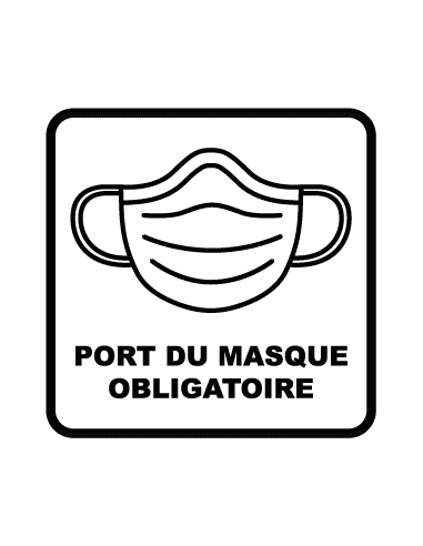 Sticker masque obligatoire