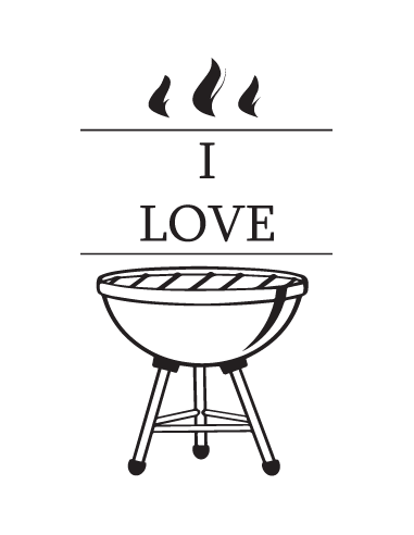 Sticker Vacance Barbecue