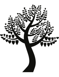 Sticker Arbre de Coeurs