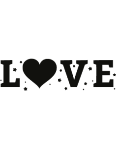 Sticker lettres love