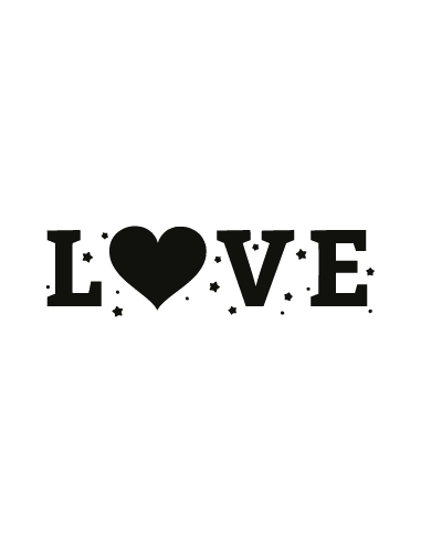 Sticker lettres love