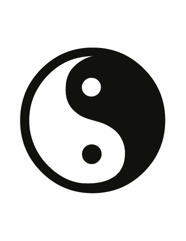 Sticker yin et yang