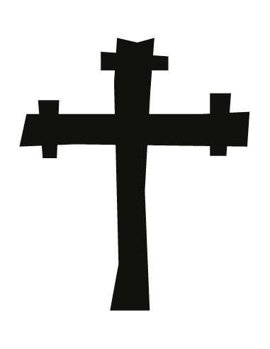 Sticker croix de bois 1