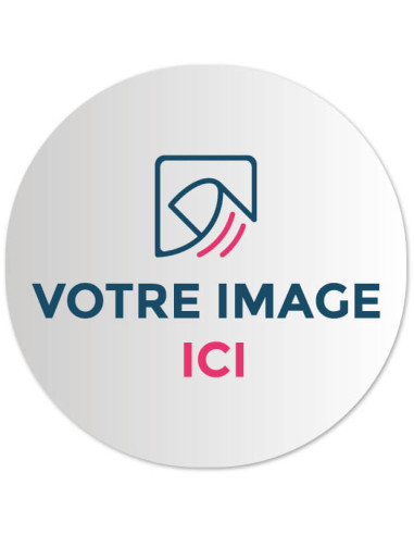 Impression sur autocollant rond