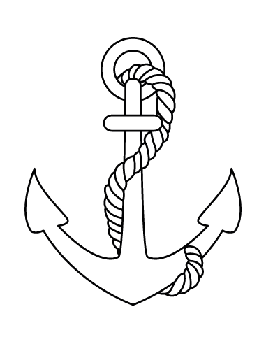 Sticker Ancre Marine 1