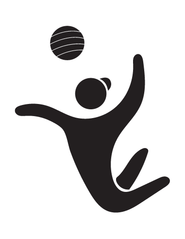Sticker Symbole Volleyball