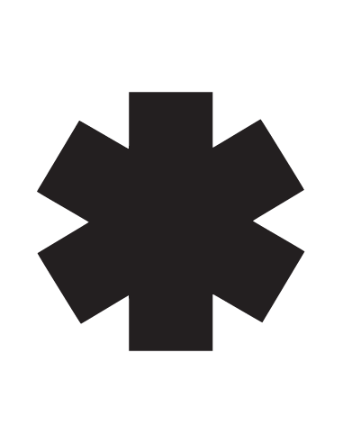 Sticker Croix Ambulancier 02