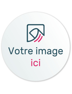 Impression sur autocollant rond