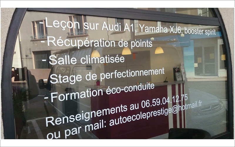 Lettrage Adhésif Vitrine