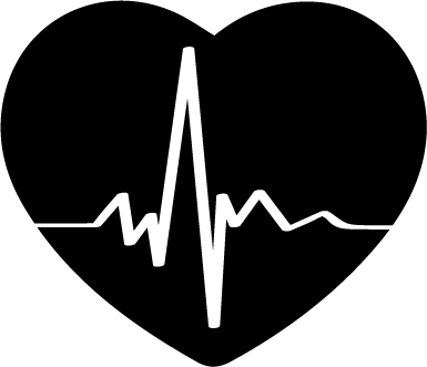Sticker électrocardiogramme cœur