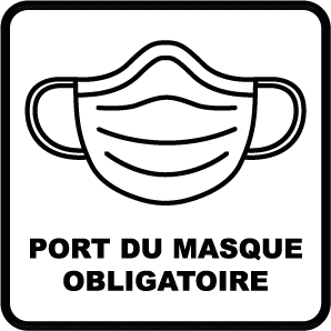 Sticker masque obligatoire