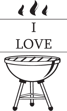 Sticker Vacance Barbecue