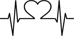 Sticker Électrocardiogramme Cœur
