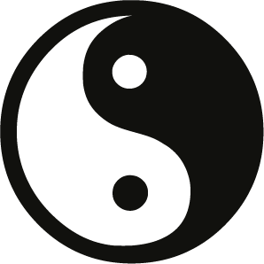 Sticker yin et yang