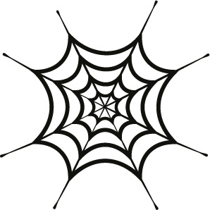Sticker toile d'araignée