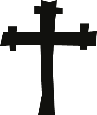 Sticker croix de bois 1